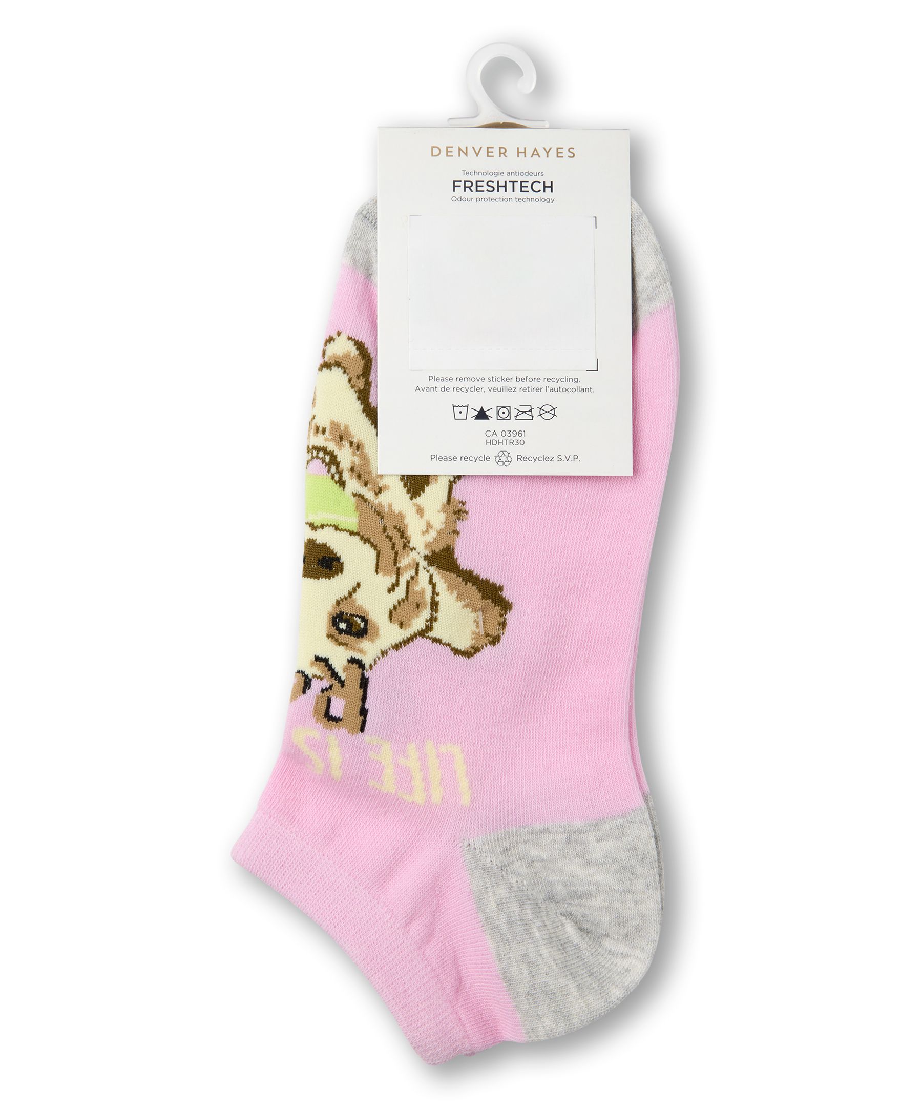 Denver Hayes Women's Low-Cut Patterned Cotton Socks