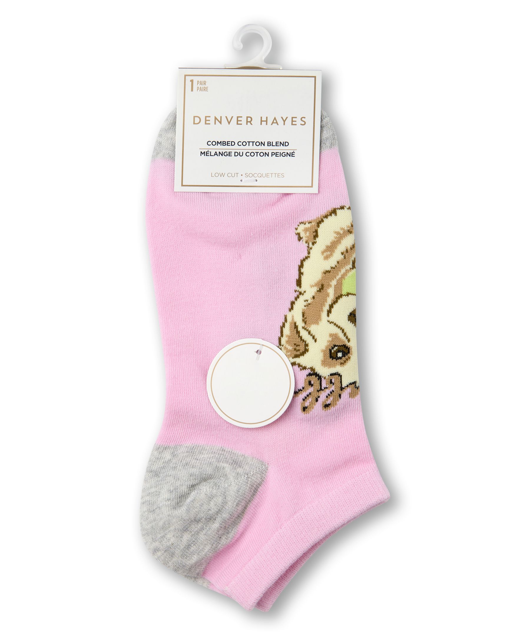Denver Hayes Women's Low-Cut Patterned Cotton Socks