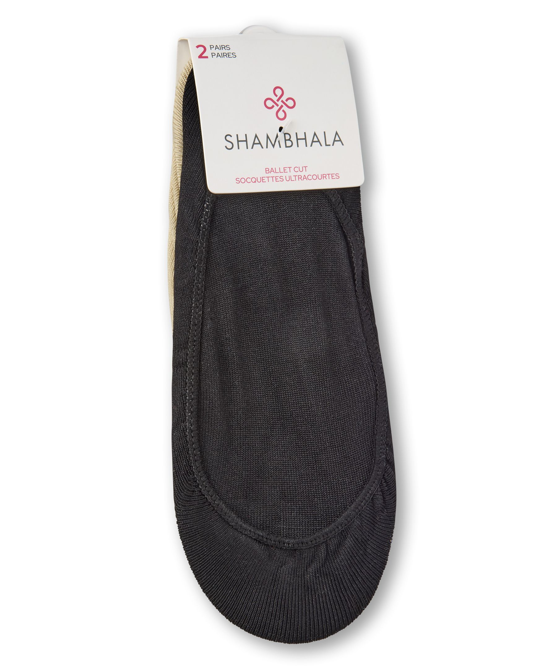 Shambhala Women's 2 Pack Microfibre Ballet Cut Socks