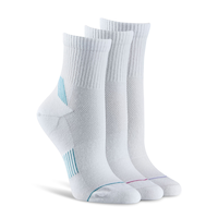 Shambhala Women's 3 Pack Quarter Crew Cotton Blend Socks
