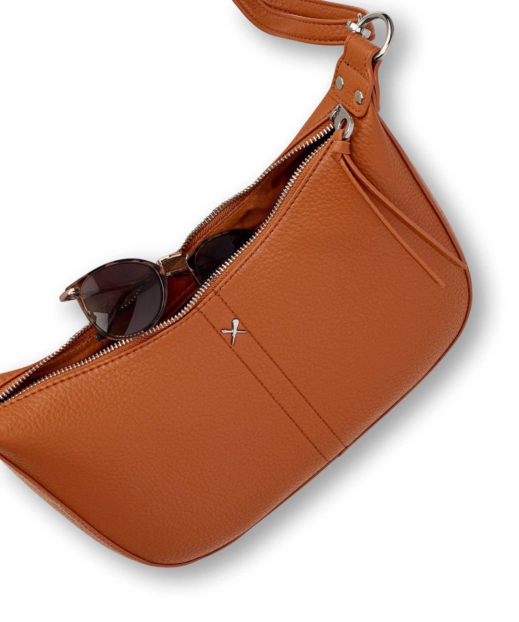 Denver Hayes Women's Half-Moon Dual Strap Shoulder Bag