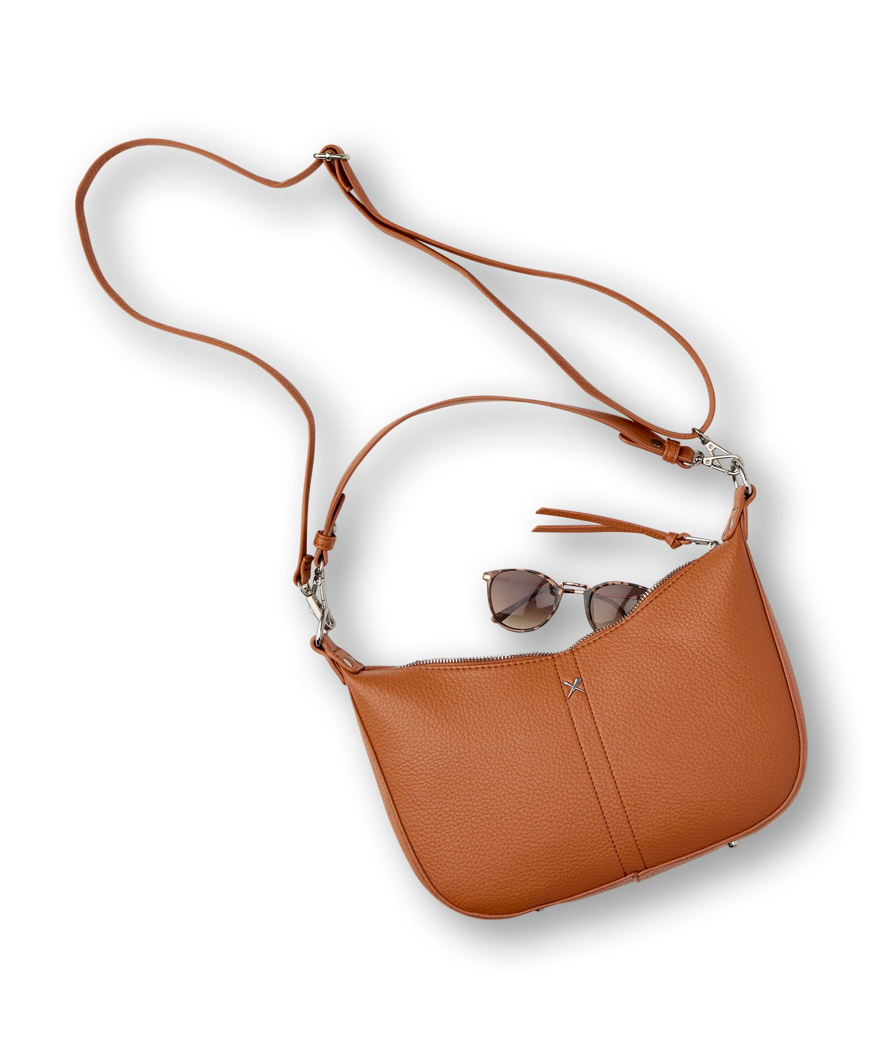 Denver Hayes Women's Half-Moon Dual Strap Shoulder Bag