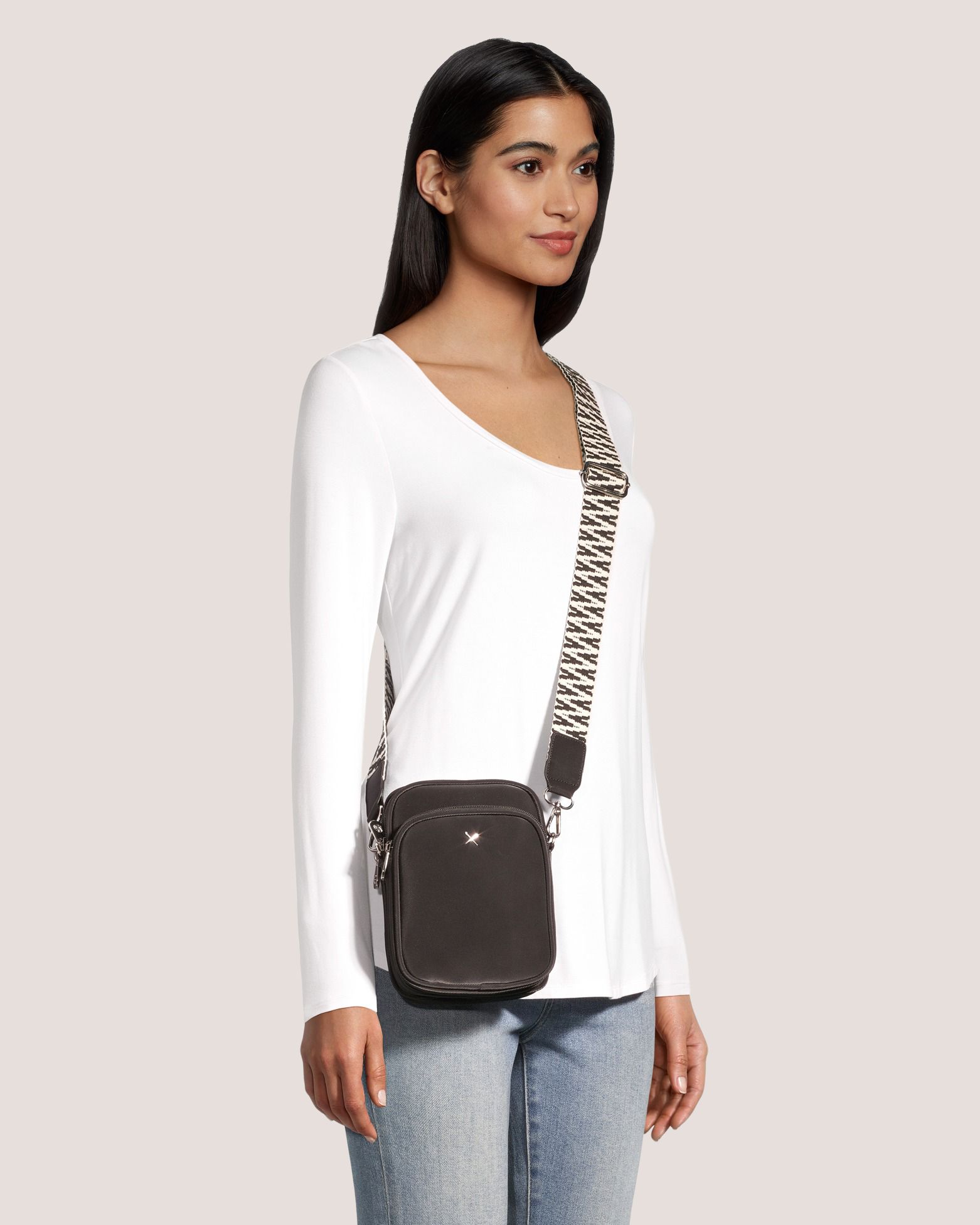 Denver Hayes Women's Wandastrap 3 Compartment Crossbody Bag