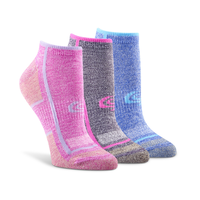 Copper Sole Women's 3 Pack Extreme Athletic No Show Socks