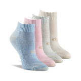 Copper Sole Women's 4pk Athletic Ankle Socks Front_Angled_Right