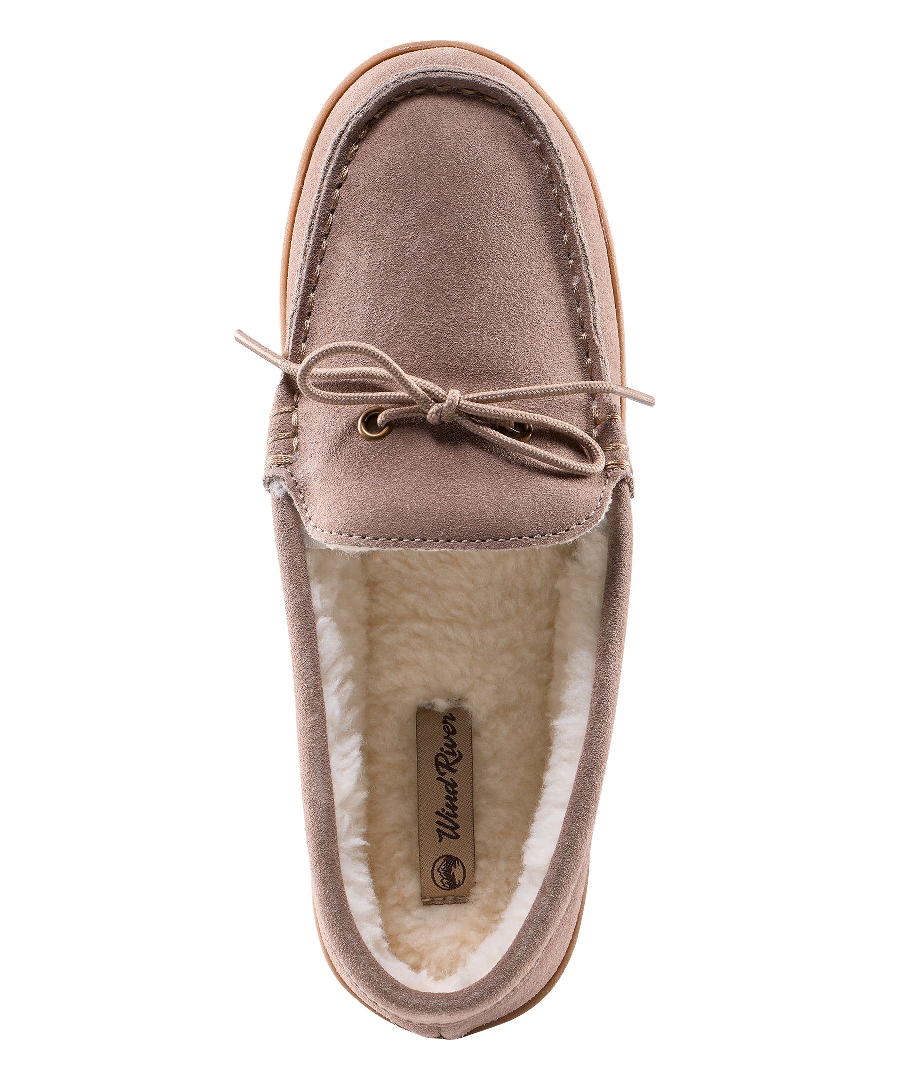 Pantoufles mocassins en suède pour femmes, WindRiver