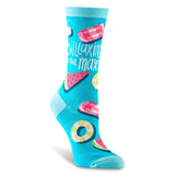 Mi-chaussettes en coton à motifs pour femmes, Denver Hayes Front_Angled_Right