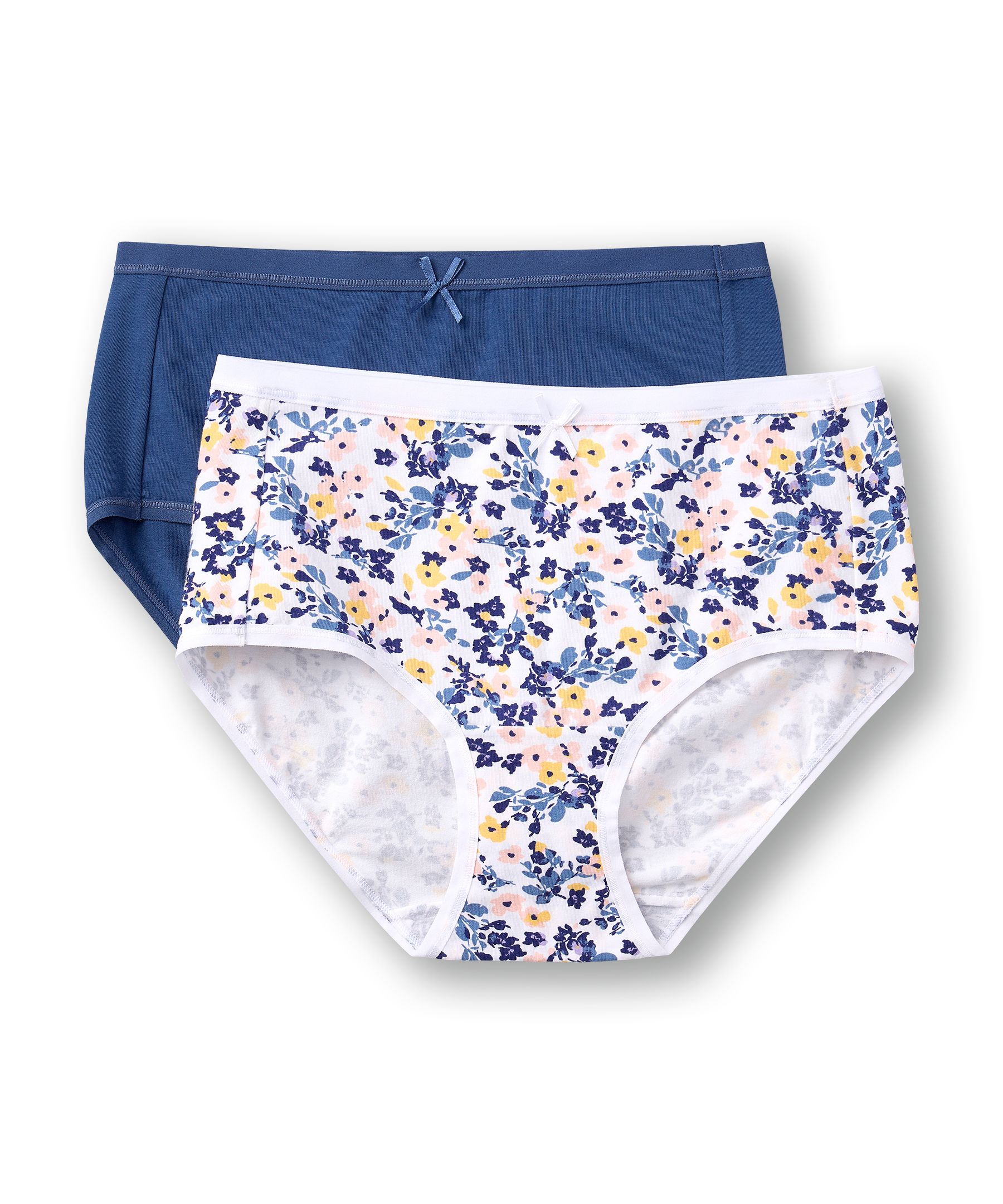 Denver Hayes Women's 2 Pack PFP Cotton Stretch Modern Brief Underwear