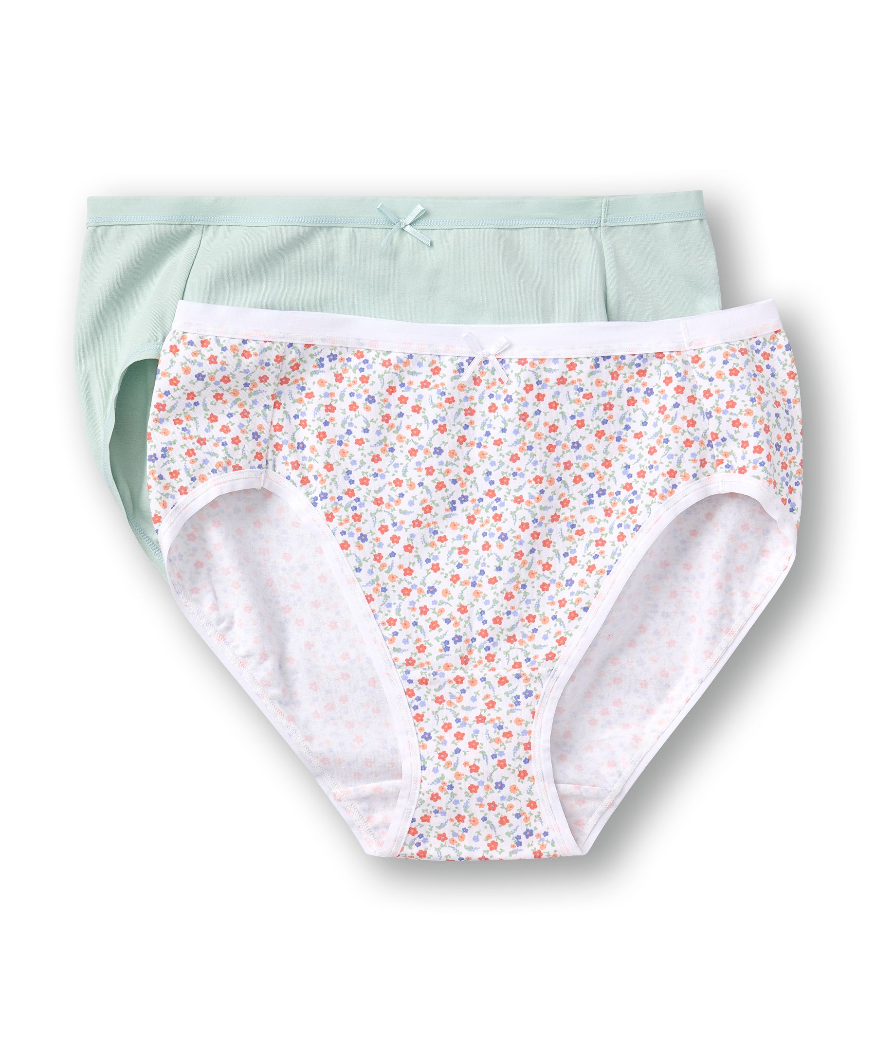 Denver Hayes Women's 2 Pack PFP Cotton Stretch High-Cut Underwear