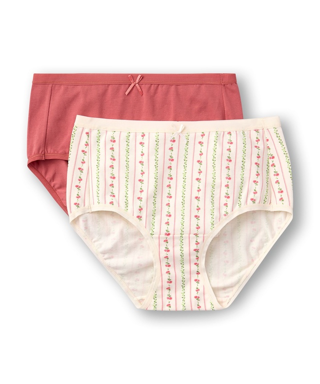Denver Hayes Women's 2 Pack PFP Cotton Stretch Modern Brief Underwear