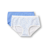 Culotte à taille basse extensible en coton LCP pour femmes, Denver Hayes, paquet de 2 Front_Flat