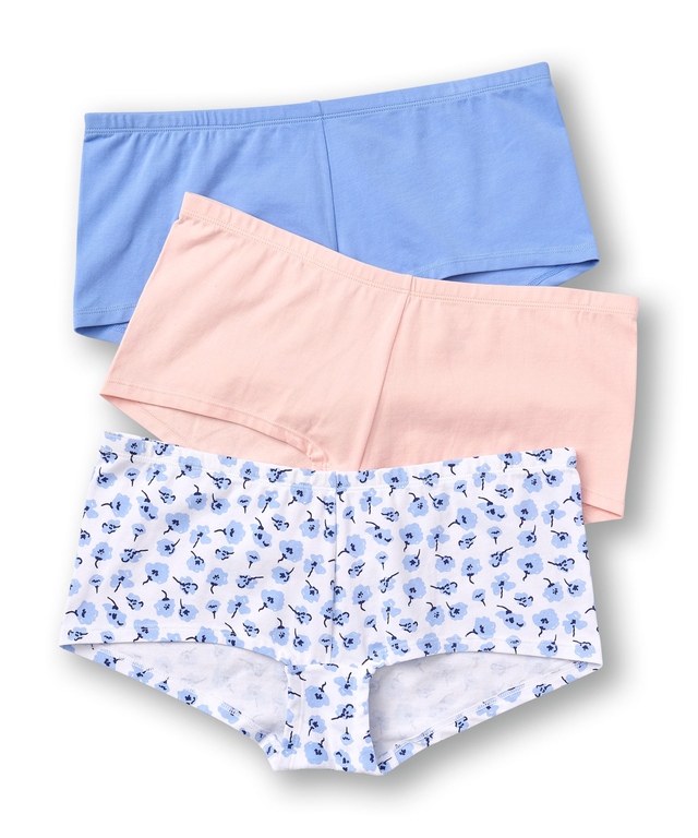 Denver Hayes Women's 3 Pack Cotton Stretch Boyshort Underwear