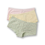 Culotte garçonne extensible en coton pour femmes, Denver Hayes, paquet de 3 Front_Flat