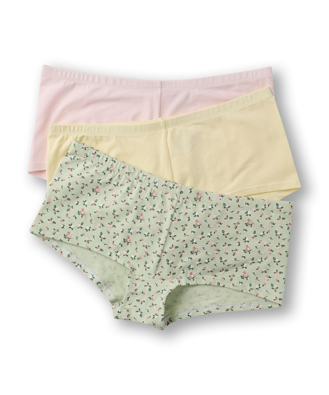Culotte garçonne extensible en coton pour femmes, Denver Hayes, paquet de 3