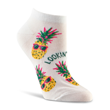 Chaussettes basses en coton à motif pour femmes, Denver Hayes Front_Angled_Right
