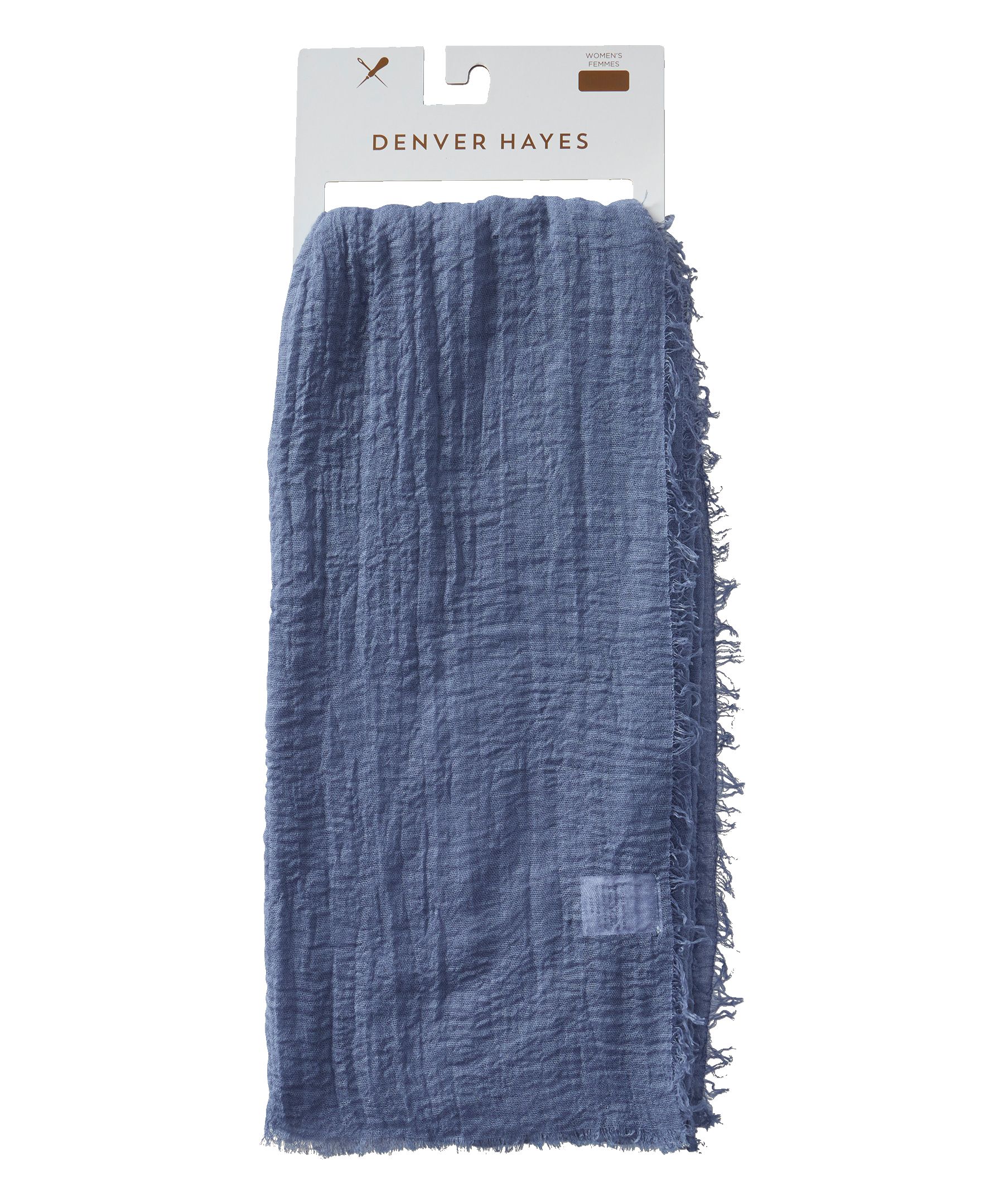 Foulard double couche en mousseline pour femmes, Denver Hayes