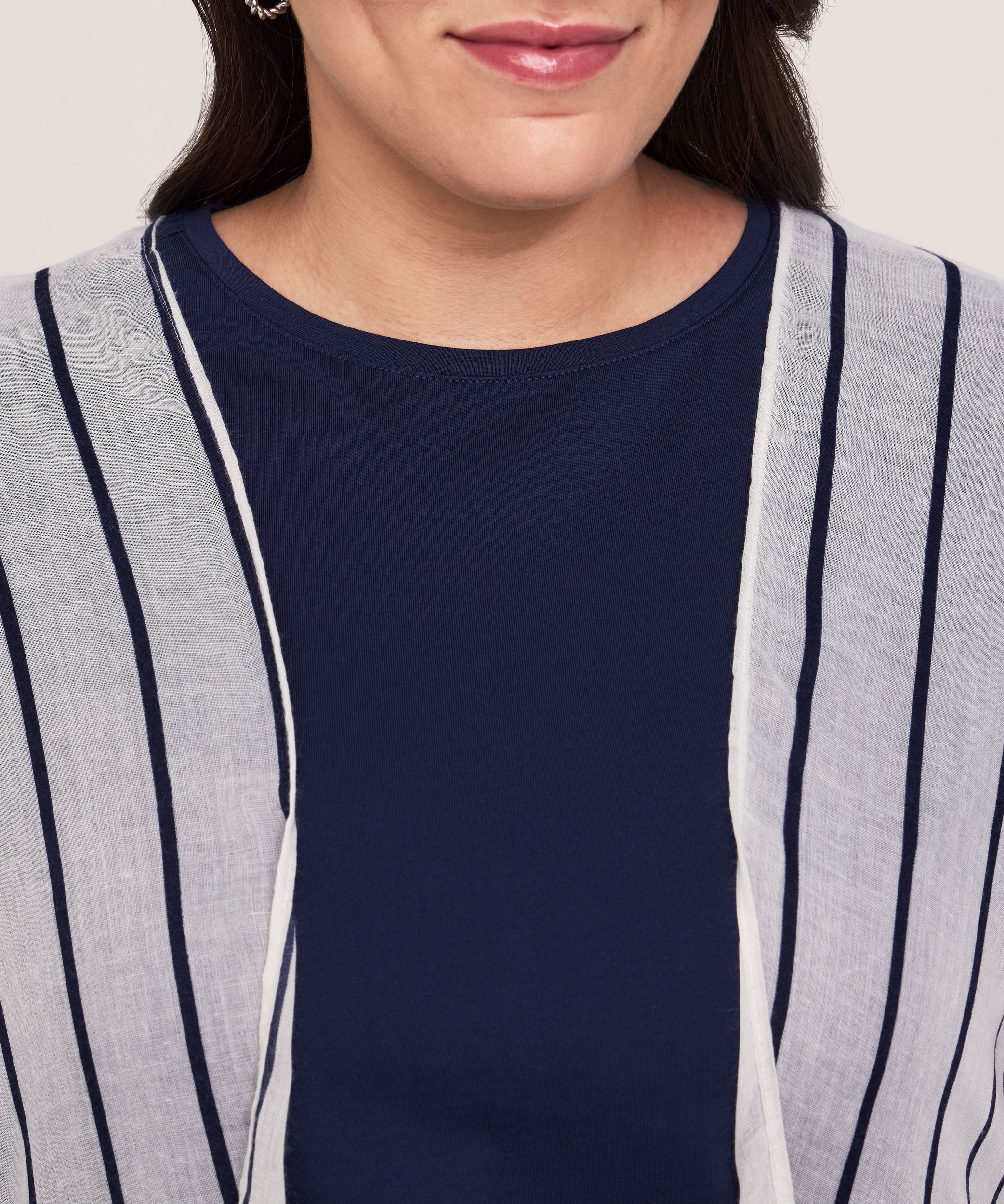 Foulard de style ruana à rayures pour femmes, Denver Hayes