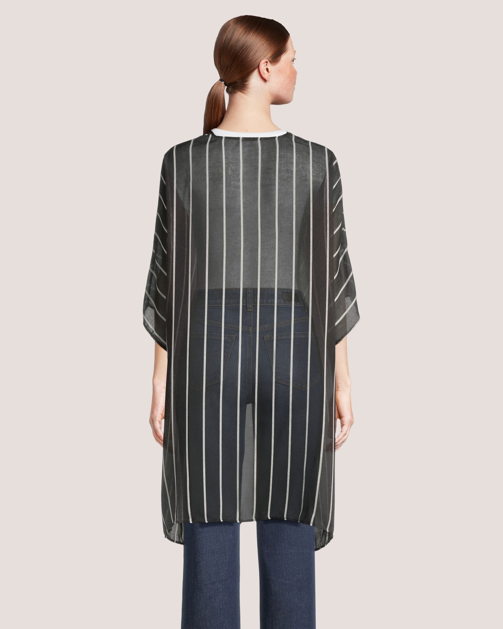 Foulard de style ruana à rayures pour femmes, Denver Hayes