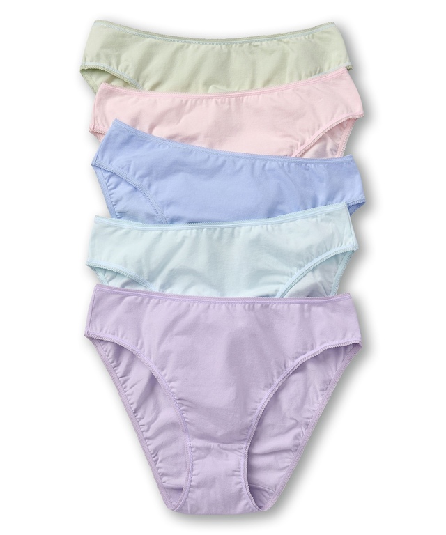 Denver Hayes Women's 5 Pack Cotton Stretch High-Cut Underwear