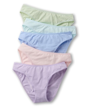 Culotte bikini en coton extensible pour femmes, Denver Hayes, paquet de 5