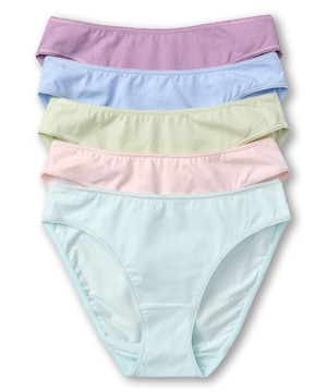 Denver Hayes Women's 5 Pack Cotton Stretch Bikini Underwear