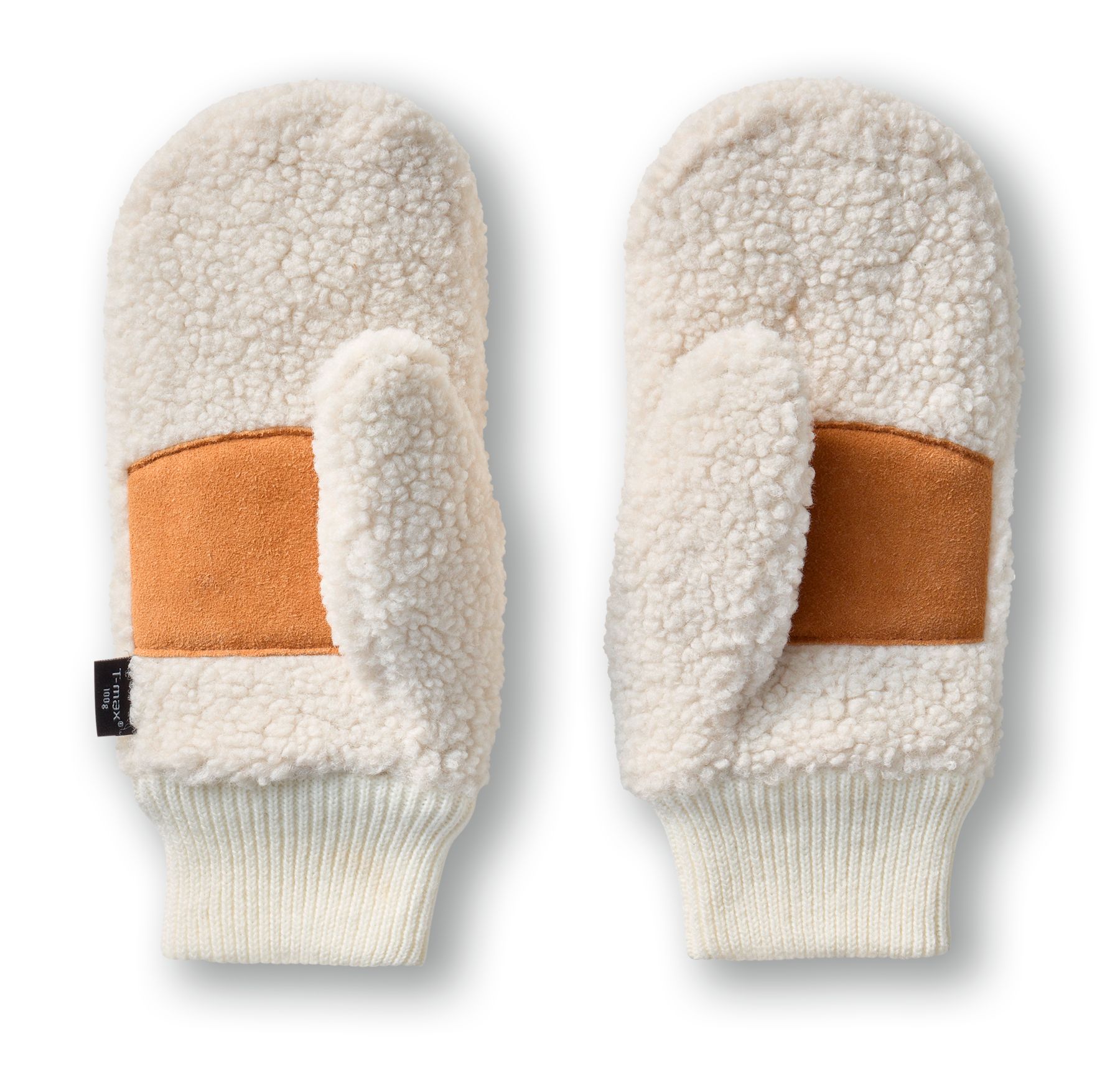 WindRiver Women's T-Max Autumn Sherpa Mitts with Knit Cuffs