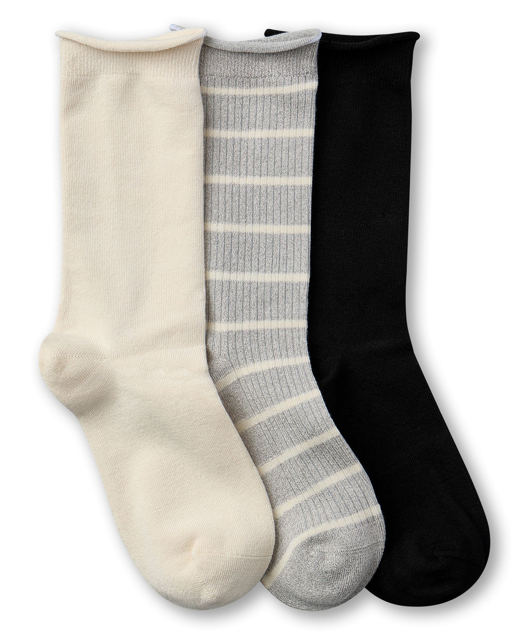 Mi-chaussettes en coton modal pour femmes, Denver Hayes, paquet de 3&nbsp;paires