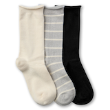 Mi-chaussettes en coton modal pour femmes, Denver Hayes, paquet de 3&nbsp;paires Side_Right