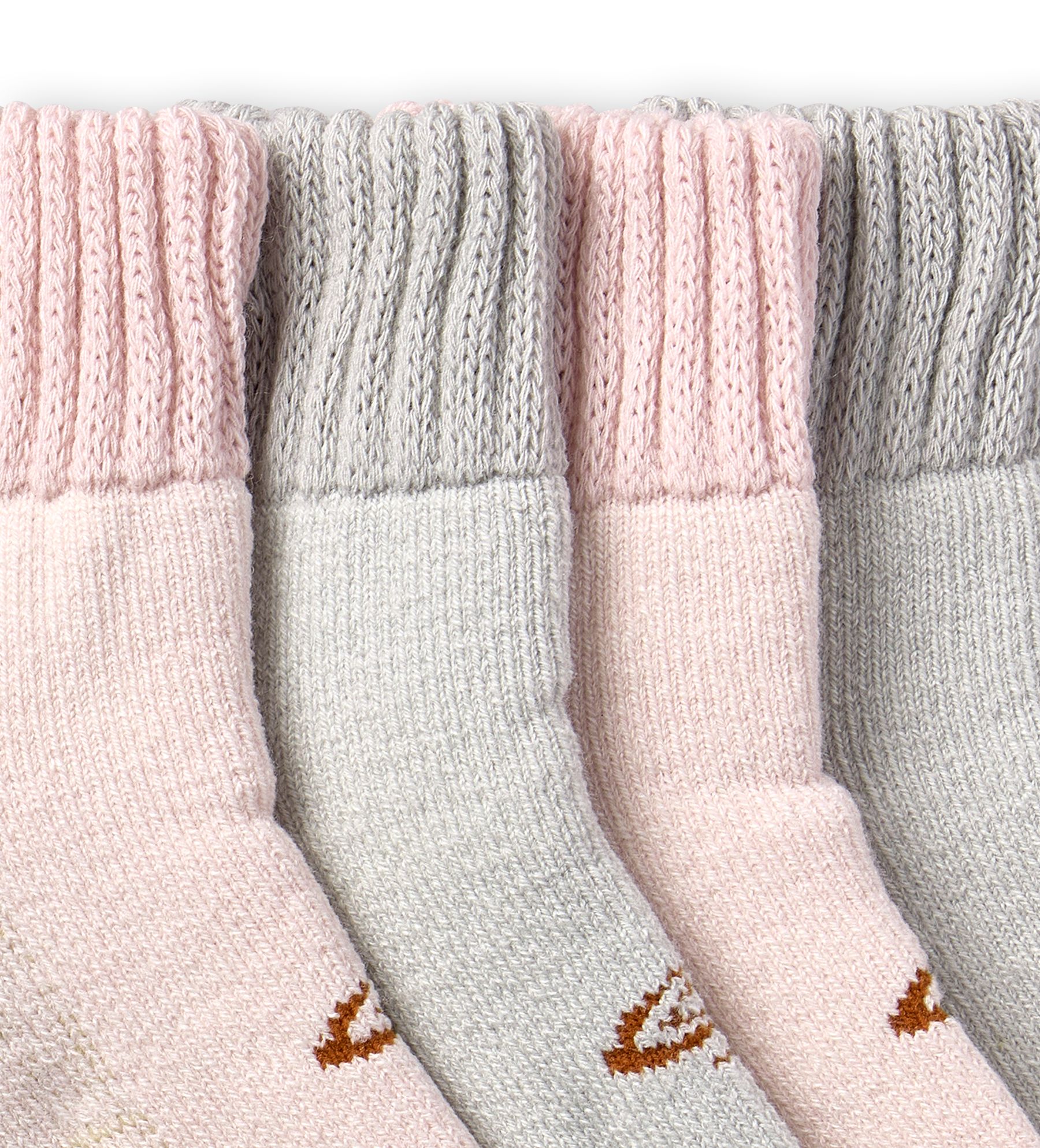 Copper Sole Women's 2 Pack T-MAX Brushed Quarter Socks CloseUp