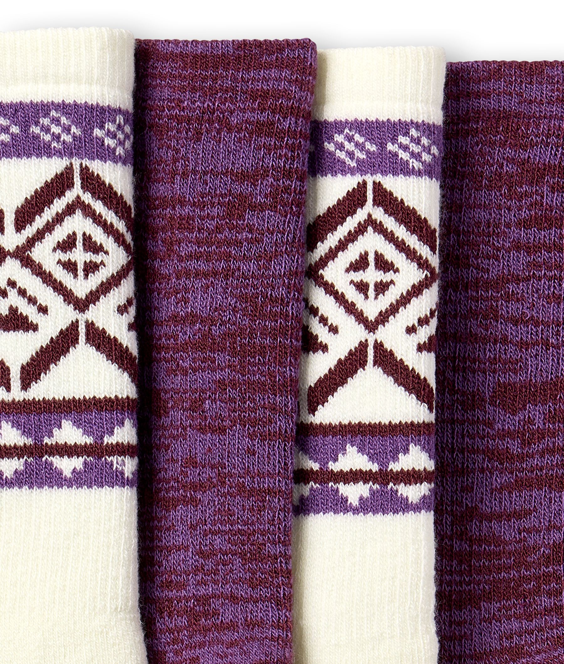 Copper Sole Women's 2 Pack T-MAX Brushed Crew Socks CloseUp