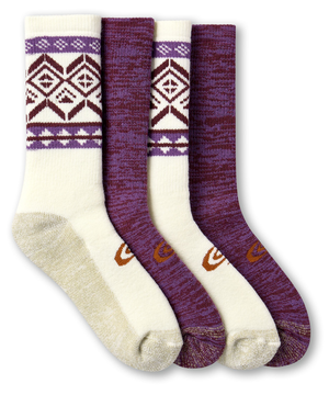 Mi-chaussettes brossées T-MAX pour femmes, Copper Sole, paquet de 2&nbsp;paires