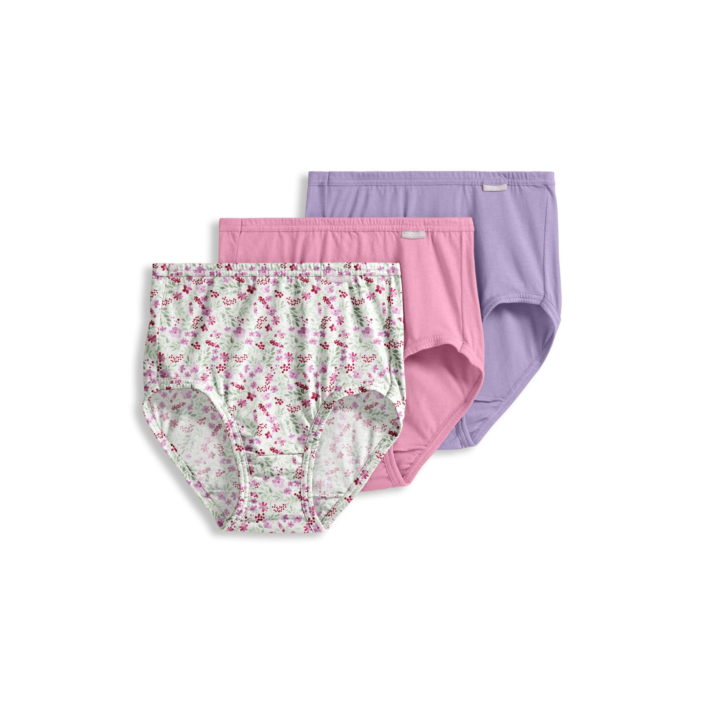 Jockey Women's 3 Pack Elance Basic Brief Underwear
