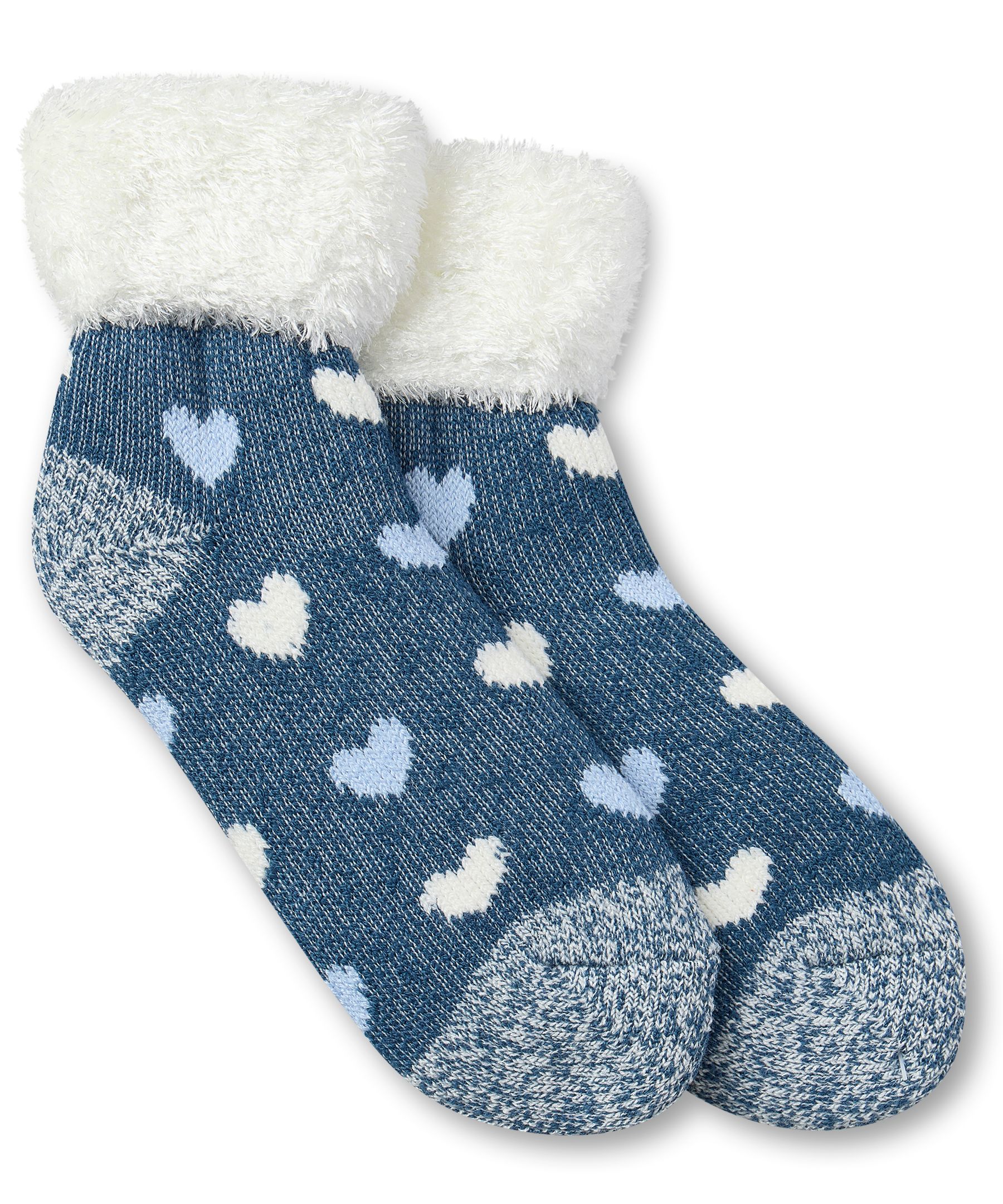 Chaussettes de maison avec revers en plumes et T-MAX Heat pour femmes, WindRiver