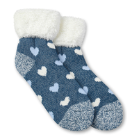 WindRiver Women's Feather Cuff T-Max Heat Home Socks