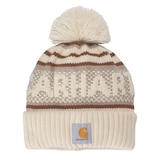 Carhartt Women's Cuffed Pom-Pom Beanie Front_Flat