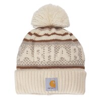 Carhartt Women's Cuffed Pom-Pom Beanie Front_Flat