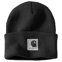 Carhartt Women's Satin-Lined Rib Knit Cuffed Beanie Front_Flat
