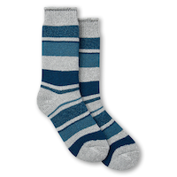 WindRiver Women's T-Max Heat Stripe Thermal Crew Socks