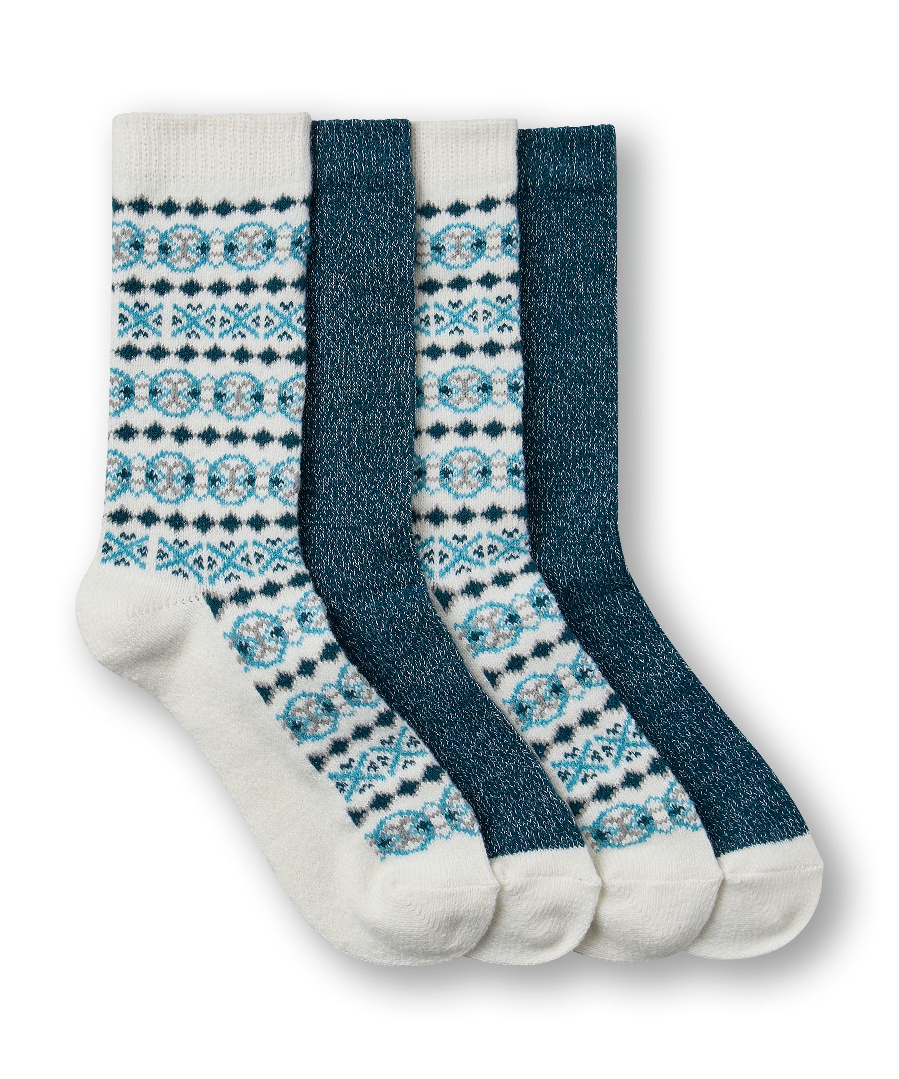 Chaussettes décontractées WindRiver torsadées en velours T-MAX pour femmes, paquet de 2&nbsp;paires