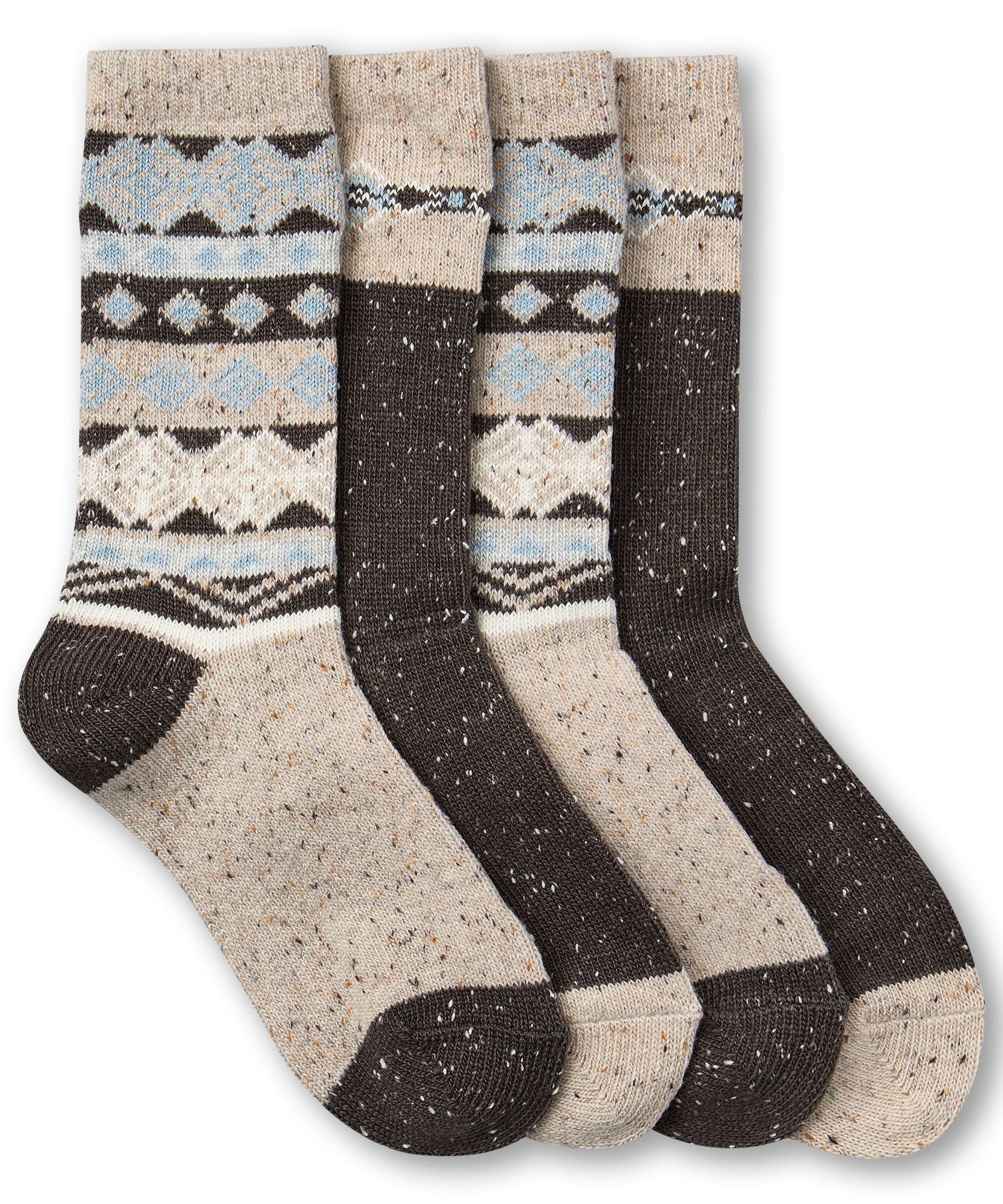 Chaussettes décontractées WindRiver T-MAX en tweed avec imprimé, pour femmes, paquet de 2&nbsp;paires