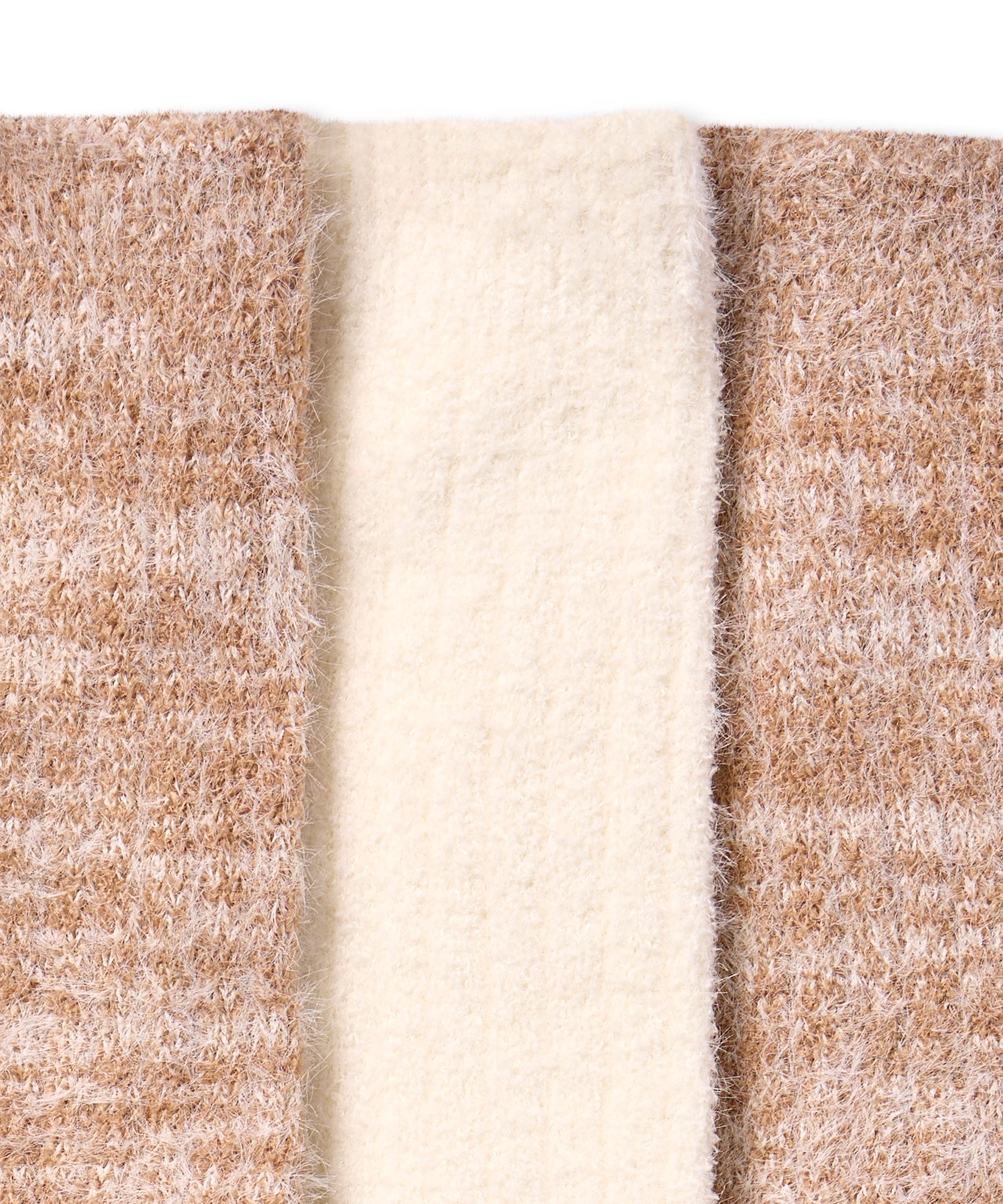 Denver Hayes Women's SuperSoft Chenille Twisted Furry Yarn Crew Socks 2pk