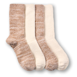 Denver Hayes Women's SuperSoft Chenille Twisted Furry Yarn Crew Socks 2pk