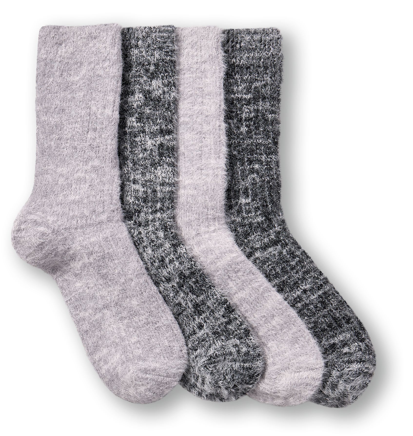 Mi-chaussettes en fil de chenille torsadé pelucheux ultradouces pour femmes, Denver Hayes, paquet de 2&nbsp;paires