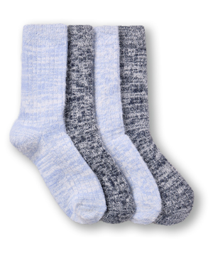 Mi-chaussettes en fil de chenille torsadé pelucheux ultradouces pour femmes, Denver Hayes, paquet de 2&nbsp;paires