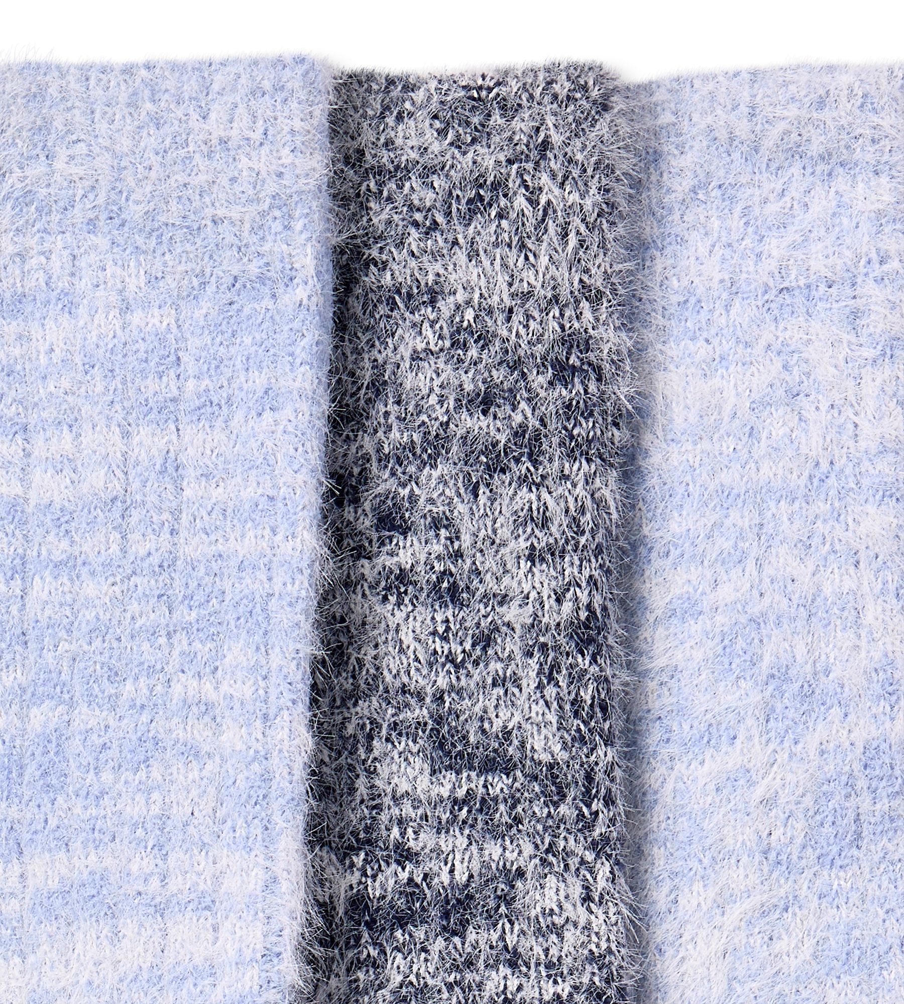 Denver Hayes Women's SuperSoft Chenille Twisted Furry Yarn Crew Socks 2pk