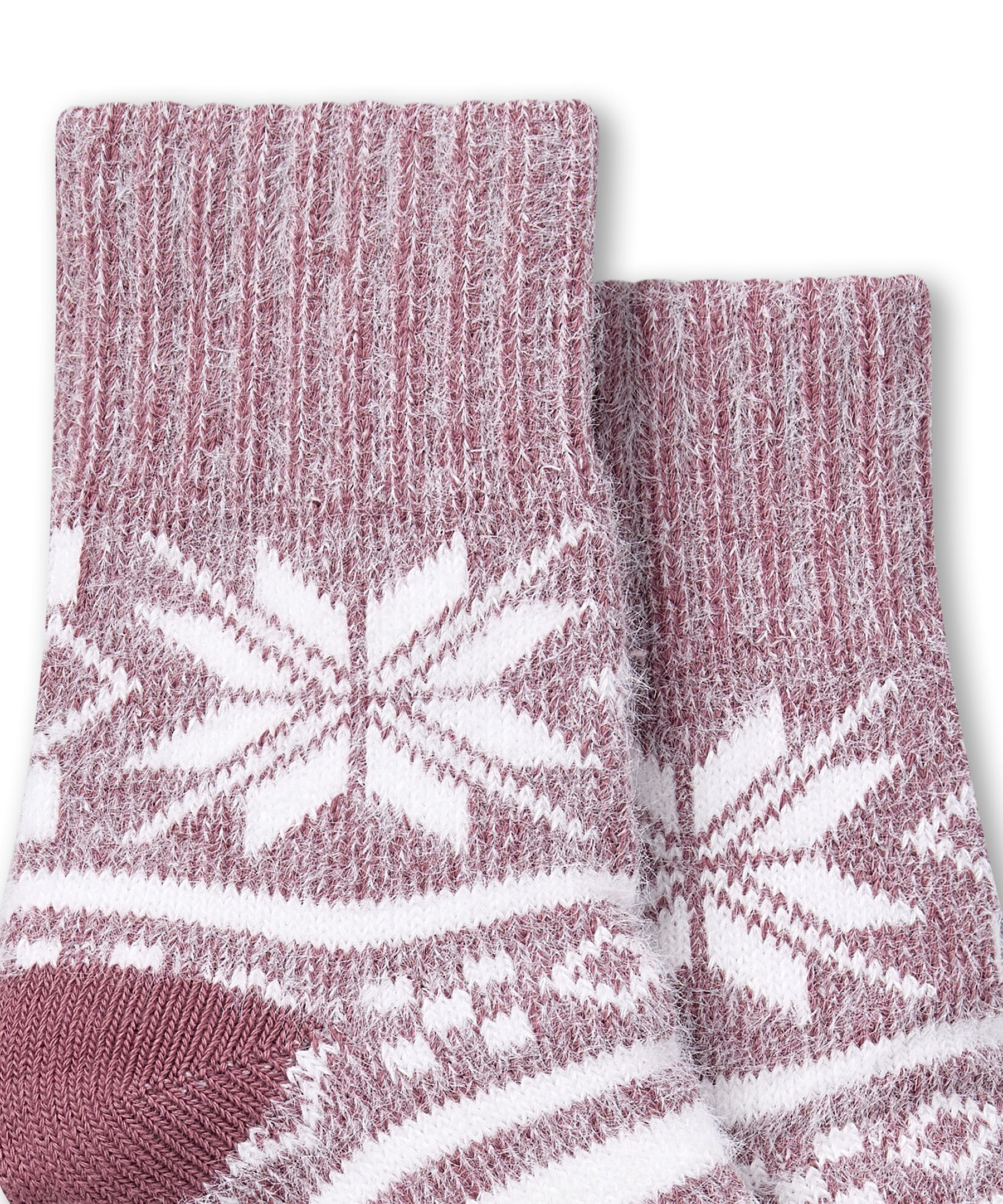 Denver Hayes Women's SuperSoft Snowflake Double Knit Mid Crew Socks