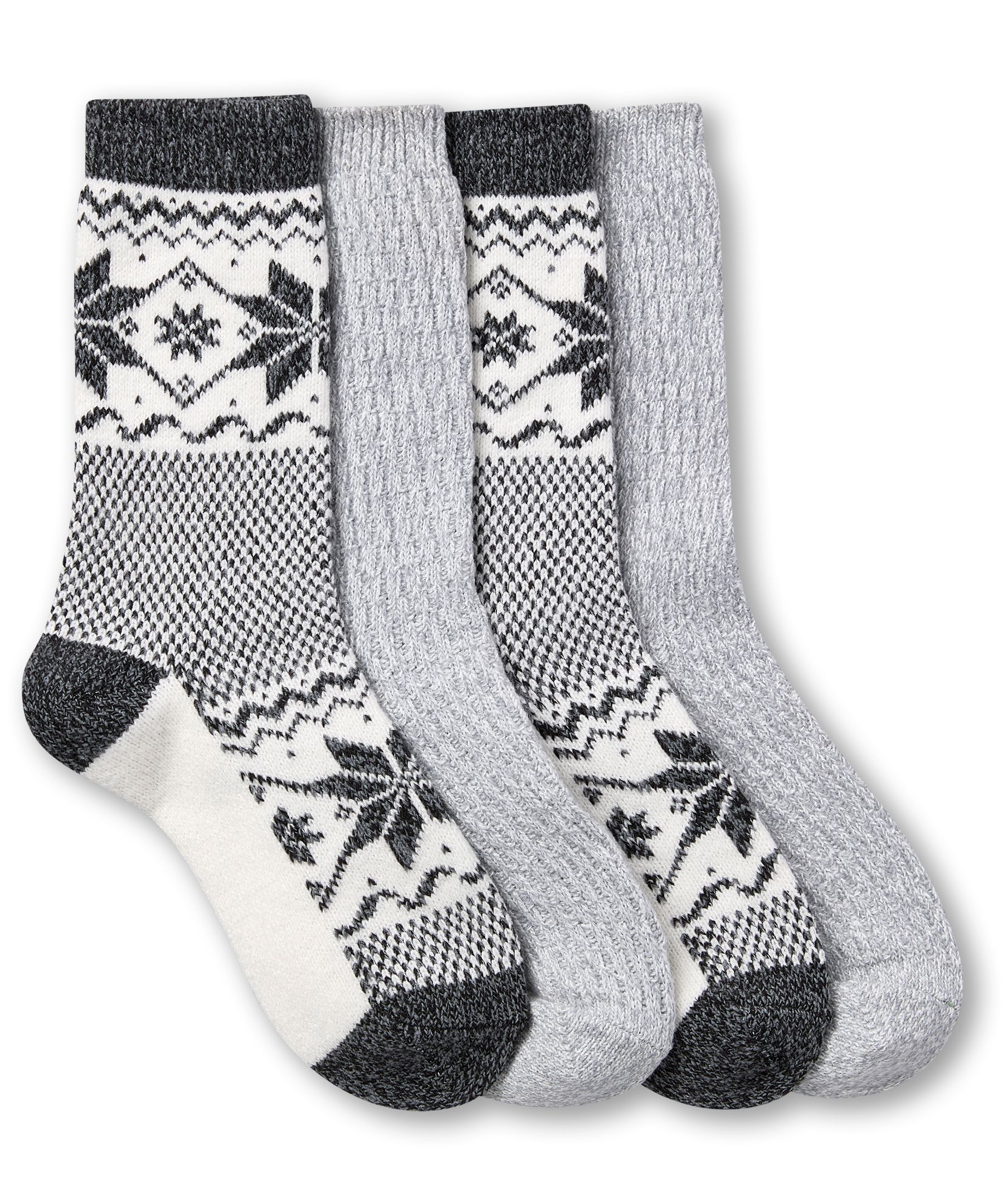 Denver Hayes Women's SuperSoft Snowflake Socks 2pk