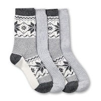 Denver Hayes Women's SuperSoft Snowflake Socks 2pk