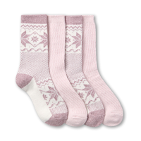 Denver Hayes Women's SuperSoft Snowflake Socks 2pk