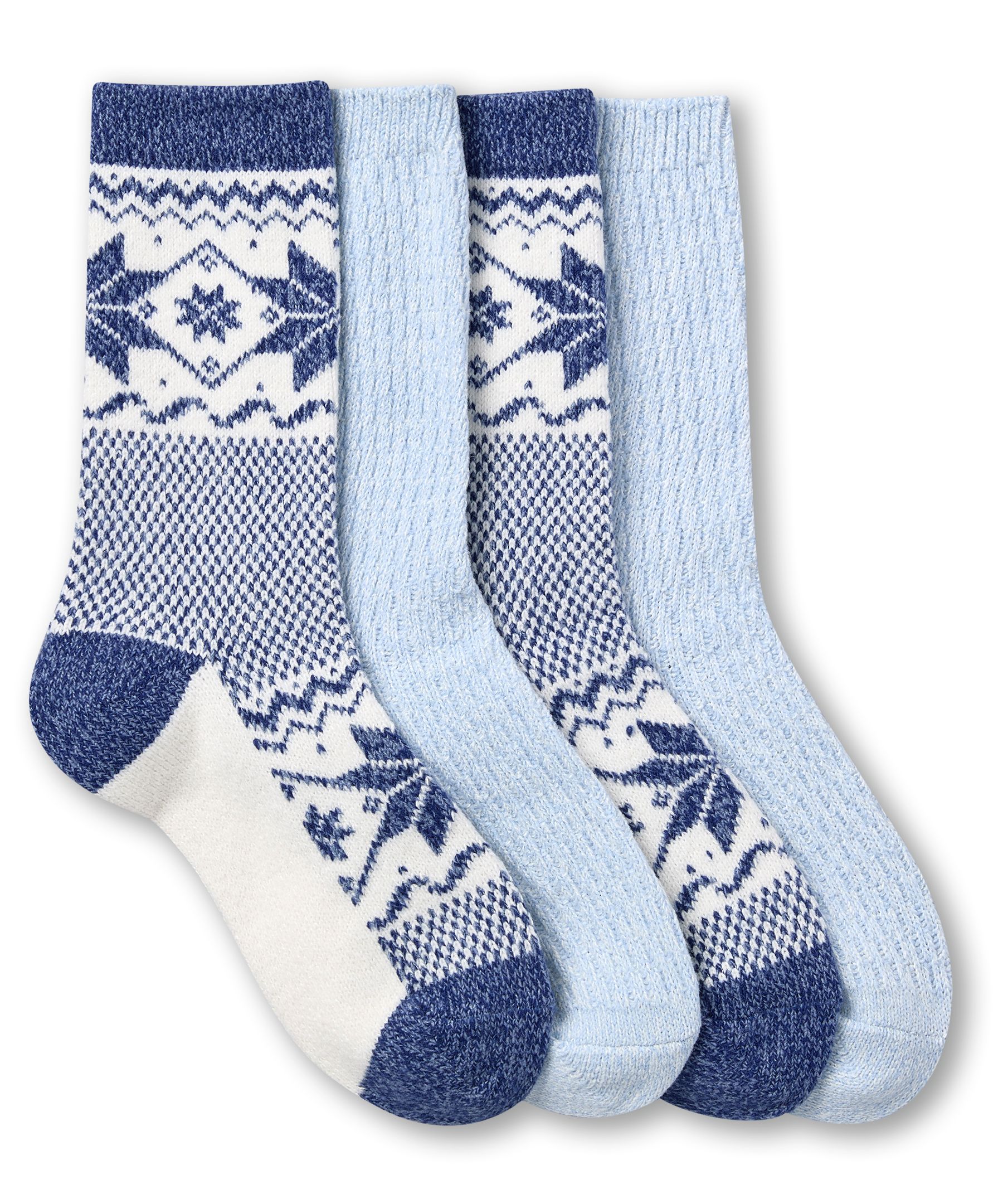 Denver Hayes Women's SuperSoft Snowflake Socks 2pk
